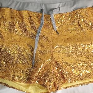 Gold Sequin HOT PANTS Shorts